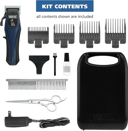 Wahl Power Pro Lithium Ion Rechargeable Cord Cordless Dog Grooming Kit - Heavy Duty Cordless Electric Dog Clippers for Grooming The Thickest Coats - Model 3024675