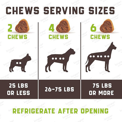 Flea and Tick Prevention Chewable for Dogs - No Collars, No Mess - Easy Help with Flea and Tick for Dogs - American Quality - for All Breeds and Ages - Duck-Flavored Treats - 180 Flea Chews for Dogs