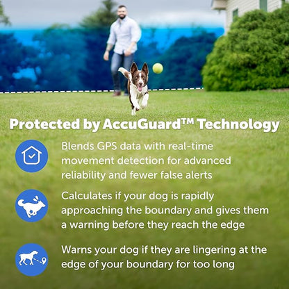 PetSafe Guardian GPS Connected Customizable Fence for 2 Dogs - World's Most Reliable GPS Fence Technology, Subscription-Free GPS Dog Fence, Create Your Own Boundary - Includes 2 Collars