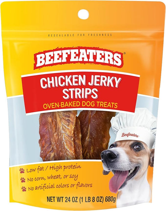 Beefeaters Chicken Jerky Strips, 24oz, 1 Count (Pack of 1)