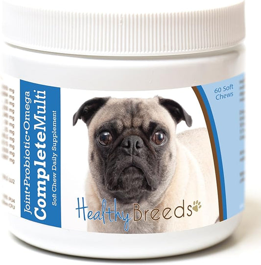 Healthy Breeds Pug All in One Multivitamin Soft Chew 60 Count