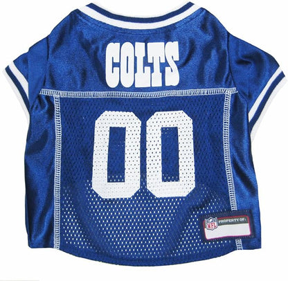 NFL Indianapolis Colts Dog Jersey, Size: X-Small. Best Football Jersey Costume for Dogs & Cats. Licensed Jersey Shirt