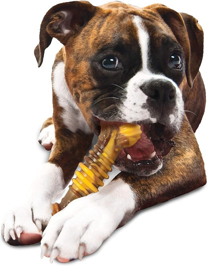 Nylabone Power Chew Flavor Frenzy Knuckle Bone Chew Toy for Dogs, Indestructible Chew Toys for Aggressive Chewers, Philly Cheesesteak Flavor, X-Large/Souper - 50+ lbs. (1 Count)