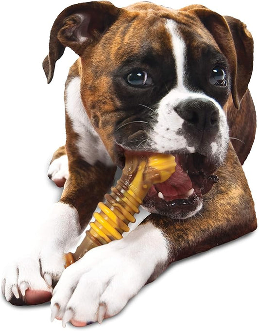 Nylabone Power Chew Flavor Frenzy Knuckle Bone Chew Toy for Dogs, Indestructible Chew Toys for Aggressive Chewers, Philly Cheesesteak Flavor, X-Large/Souper - 50+ lbs. (1 Count)