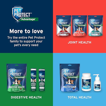Pet Protect from The Makers of Advantage Vet-Formulated Daily Multivitamin for Dogs | 120 Chews with Vitamins