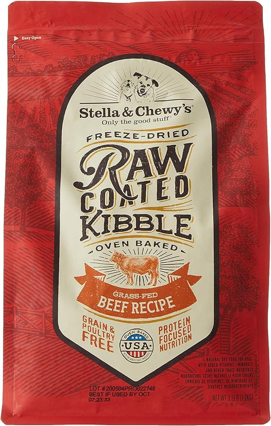 Stella & Chewy's Raw Coated Beef 3.5Lb Dry Dog Food