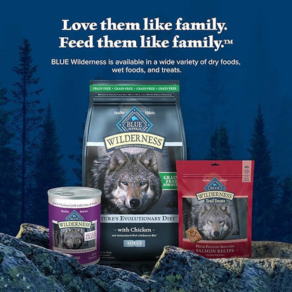 Blue Buffalo Wilderness Adult High-Protein Dry Dog Food with Real Chicken, Grain-Free, Made in the USA with Natural Ingredients, Chicken, 4.5-lb. Bag