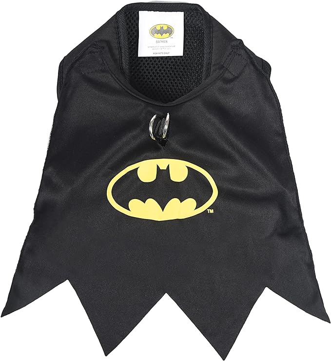 DC Comics for Pets Batman Dog Harness, Large | Soft and Comfortable No Pull Harness for Dogs, Dog Batman Costume | Cute Dog Harness, Dog Halloween Costume, Batman Harness, Puppy Harness, Pet Harness