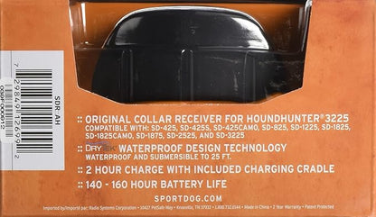 SportDOG Brand HoundHunter 3225 Add-A-Dog Collar - Additional, Replacement, or Extra Collar for Your Multi Dog Remote Trainer - Waterproof and Rechargeable with Tone, Vibration, and Static