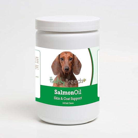 Healthy Breeds Dachshund Salmon Oil Soft Chews 120 Count