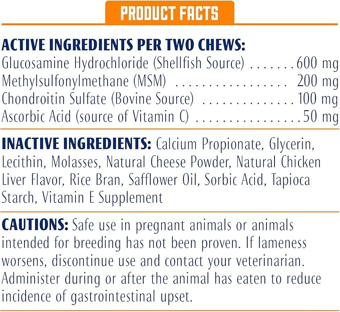 ProSense Hip and Joint Solutions 60 Count, for Dogs, Advanced Strength Glucosamine Chews