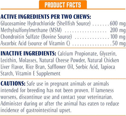 ProSense Hip and Joint Solutions 60 Count, for Dogs, Advanced Strength Glucosamine Chews