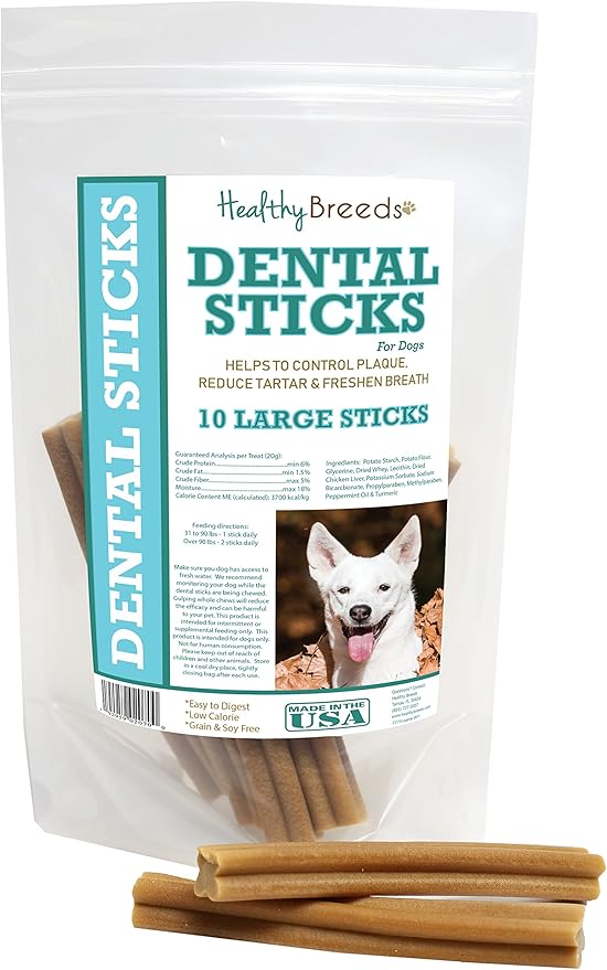 Healthy Breeds Canaan Dog Dental Sticks Large 10 Count