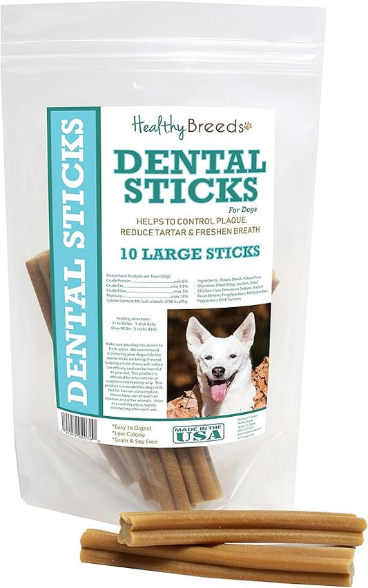 Healthy Breeds Canaan Dog Dental Sticks Large 10 Count