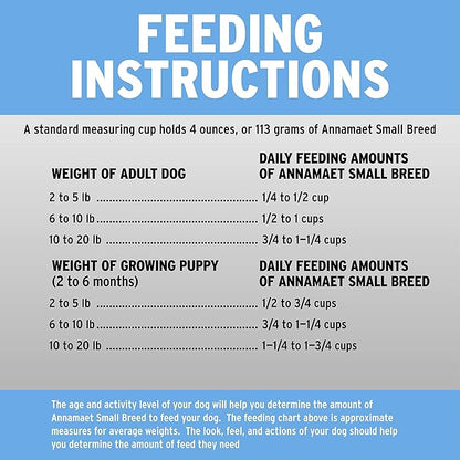 Annamaet Original Small Breed Formula Dry Dog Food, (Chicken & Brown Rice), 12-lb Bag