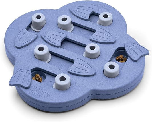 Outward Hound Nina Ottosson Dog Hide N' Slide Dog Puzzle Interactive Treat Puzzle Dog Enrichment Dog Toy, Level 2 Intermediate, Purple, Composite