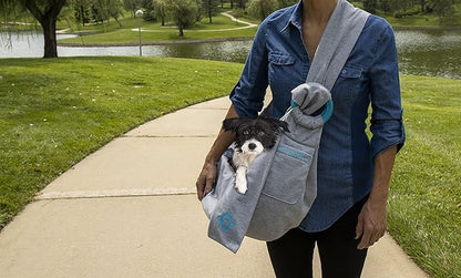 Sherpa Sling Hands-Free Wearable Pet Carrier - Gray, One Size
