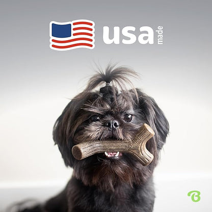Benebone Large 4-Pack Dog Chew Toys for Aggressive Chewers, Made in USA, 90lbs and Under