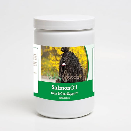Healthy Breeds Bergamasco Salmon Oil Soft Chews 120 Count