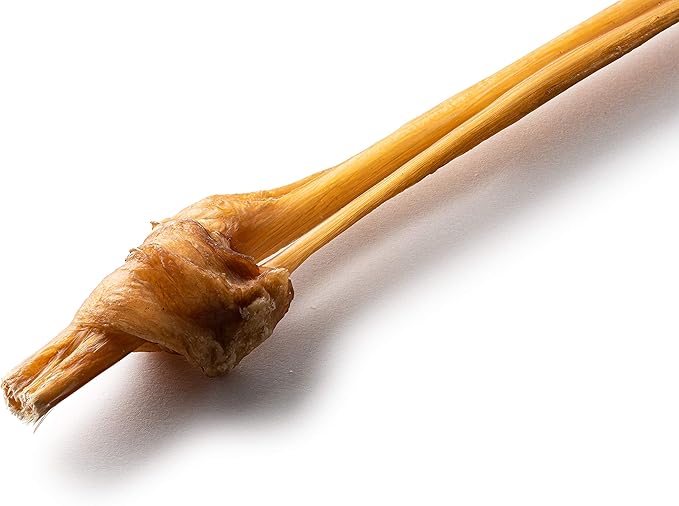 Jack&Pup Bully Sticks for Small Dogs - 6 Inch Baby Bully Stick Dog Chew (25 Pack) 6” Long Premium Grade All Natural Gourmet Puppy Treat Chews - Great for Teething Puppies