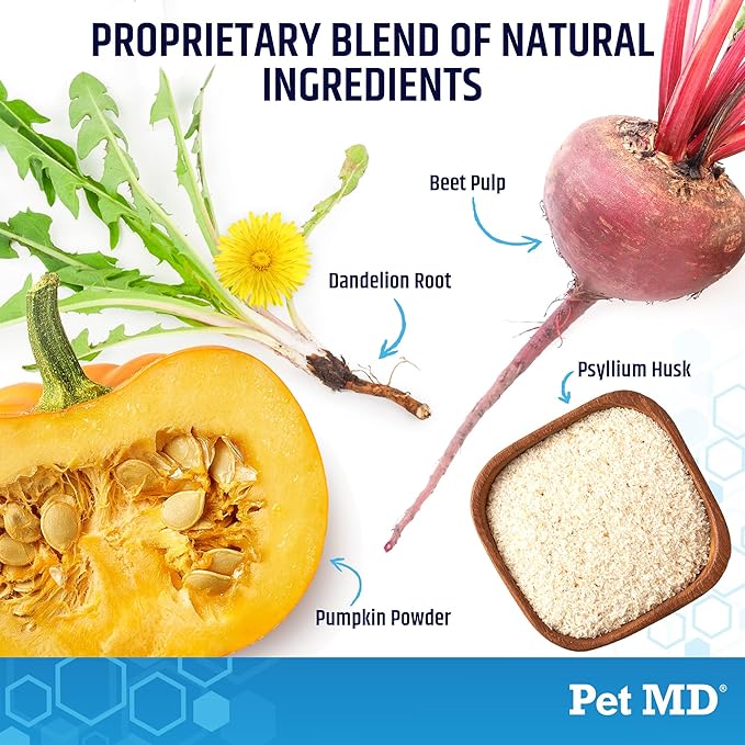 Pet MD EZ Gland - Dog Anal Gland Chews with Pumpkin and Fiber for Dogs for Digestive Support, Constipation Relief, and Stool Firmer - 120 ct Soft Chews