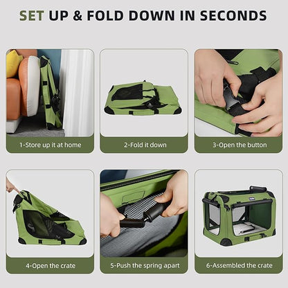 Large Cat Carrier for 2 Cats Small Medium Dogs, Soft Pet Carrier 24x17x17 for Traveling with Warm Blanket Foldable Bowl and Washable Pad