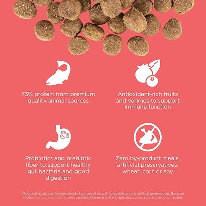 GO! SOLUTIONS Carnivore Protein Rich Dry Dog Food - Grain Free Salmon and Cod Recipe - Complete & Balanced Nutrition for All Life Stages, 3.5 lbs