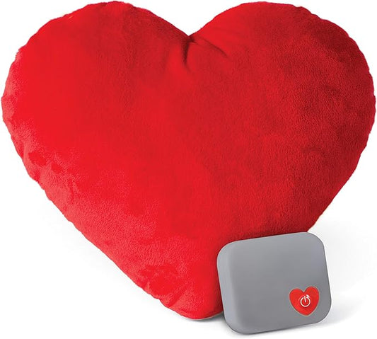K&H Pet Products Mother's Heartbeat Calming Dog Toy Heart Pillow Red Small Breed Heartbeat 6 Inch
