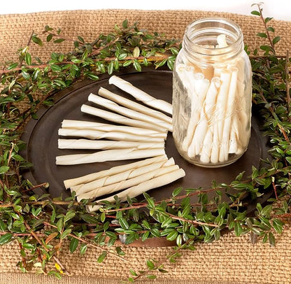 Pet Factory American Beefhide 5" Twist Sticks Dog Chew Treats - Natural Flavor, 1 lb