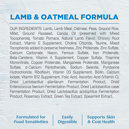 Wellness Simple Limited Ingredient Lamb and Oatmeal Recipe Dry Dog Food, 40- Pound Bag