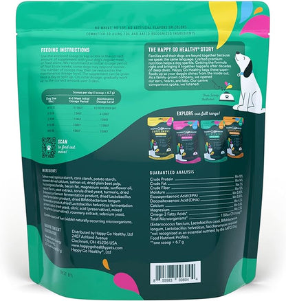Hip & Joint Supplements for Dogs | Probiotic & Prebiotic Benefits with Wild Salmon Omega 3s to Help Your Dog Reach New Heights | All Breeds and Sizes | 120 Count