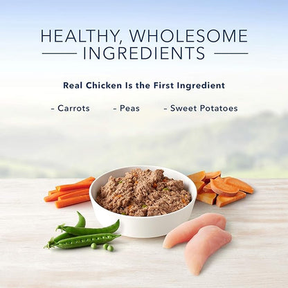 Blue Buffalo Homestyle Recipe Natural Adult Wet Dog Food, Chicken 12.5 oz cans (Pack of 12)