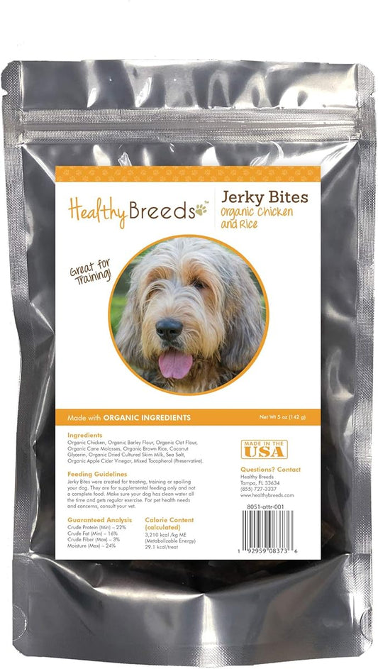 Healthy Breeds Otterhound Jerky Bites Chicken & Rice Recipe Dog Treats 5 oz
