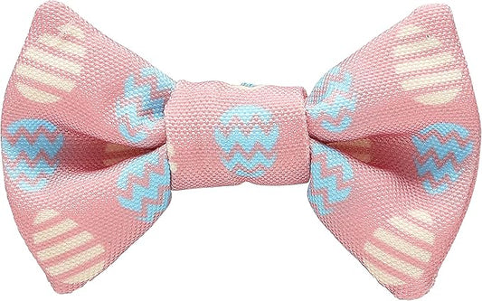 Pearhead Easter Egg Pet Bowtie, Holiday Pet Costume, Slide-On Collar Dog Bow Tie, Dog and Cat Apparel, Pet Accessory, XS/S