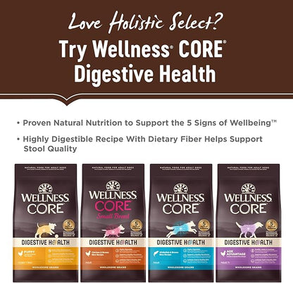 Holistic Select Natural Grain Free Dry Dog Food, Duck Meal Recipe, 24-Pound Bag