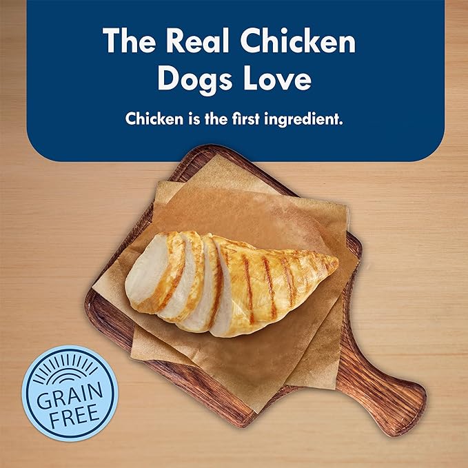 Blue Buffalo Divine Delights Small Breed Wet Dog Food, Made with Natural Ingredients, Rotisserie Chicken Flavor in Hearty Gravy, 3.5-oz. Cups (12 Count)
