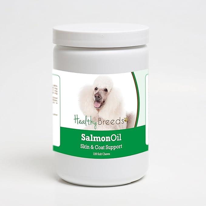 Healthy Breeds Poodle Salmon Oil Soft Chews 120 Count