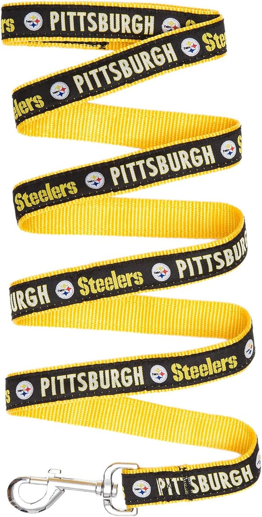 Pets First NFL Pet Leash, Pittsburgh Steelers, Small