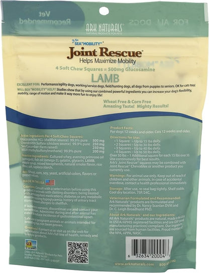 ARK NATURALS Sea Mobility Lamb Jerky For Dogs, 9-Ounce Pouches (Pack Of 2)