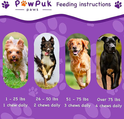 Digestive Supplements for Dogs, Vitamins, Inulin - Beneficial Bacterial Balance, Fiber, Probiotics - Healthy Gut Microbes, Bowel, Intestinal, Immune Support, Proper Solids Elimination