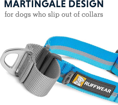 Ruffwear, Web Reaction Dog Collar, Martingale Collar for On-Leash Walking, Blue Dusk, 23"-26"