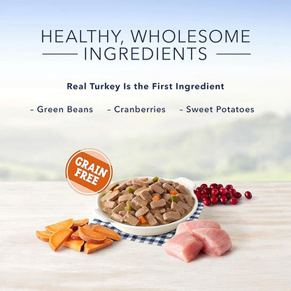 Blue Buffalo Family Favorites Natural Adult Wet Dog Food, Turkey Day Feast 12.5-oz can (Pack of 12)