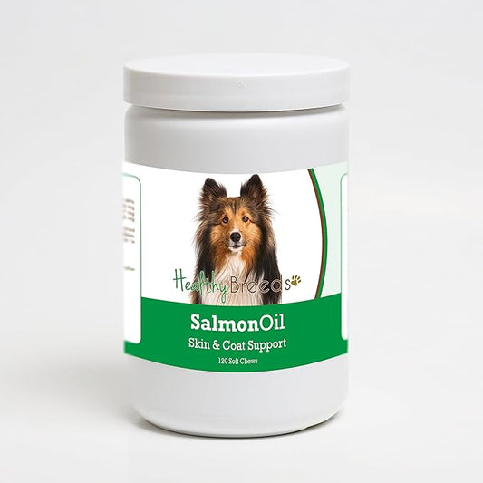 Healthy Breeds Shetland Sheepdog Salmon Oil Soft Chews 120 Count