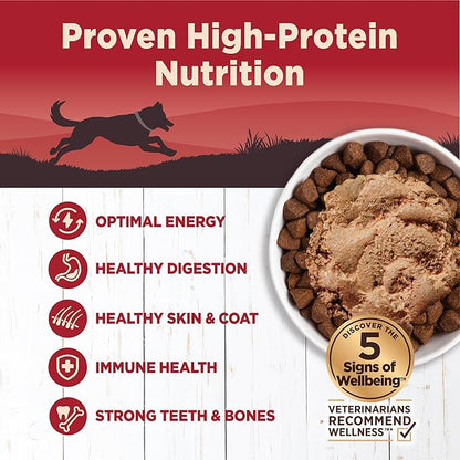 Wellness CORE 95% Natural Wet Grain Free Canned Dog Food, Beef & Carrots,12.5-Ounce Can (Pack of 12)