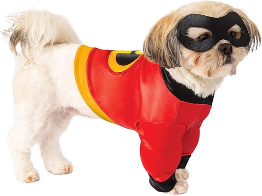 Rubie's unisex adult Disney: Incredibles 2 Shirt and Mask Pet Costume, AS Shown, M Neck 14.5 Girth 20 Back 15 US