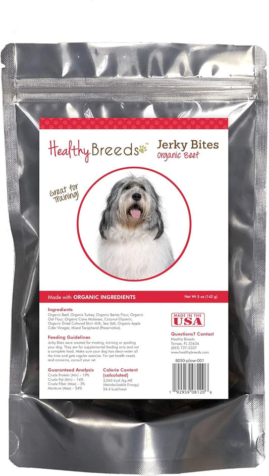 Healthy Breeds Polish Lowland Sheepdog Jerky Bites Beef Recipe Dog Treats 5 oz
