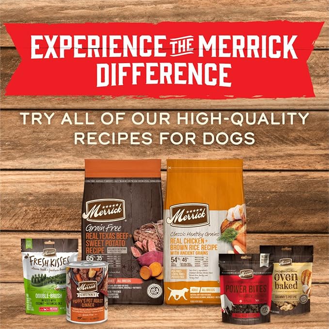 Merrick Slow-Cooked BBQ Premium Real Meat Grain Free Canned Adult Dog Food, St. Louis Style With Shredded Pork - (Pack of 12) 12.7 oz. Cans