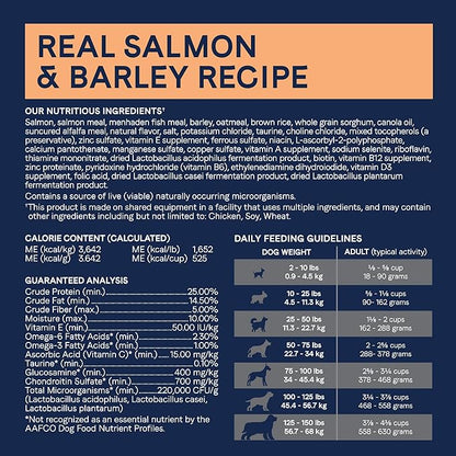 CANIDAE Pure Grain Free Adult Dry Dog Food, Real Salmon & Barley, 22 lbs.