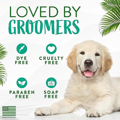 TropiClean Medicated Dog Shampoo for Allergies and Itching | Tea Tree & Oatmeal Dog Shampoo for Sensitive Skin | Natural Pet Shampoo Derived from Natural Ingredients | Made in the USA | 2.5 gallon