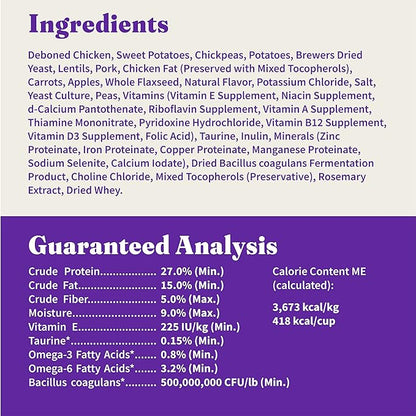 Halo Holistic Adult Dog Grain Free Cage-Free Chicken & Sweet Potato Recipe 10 lb Bag